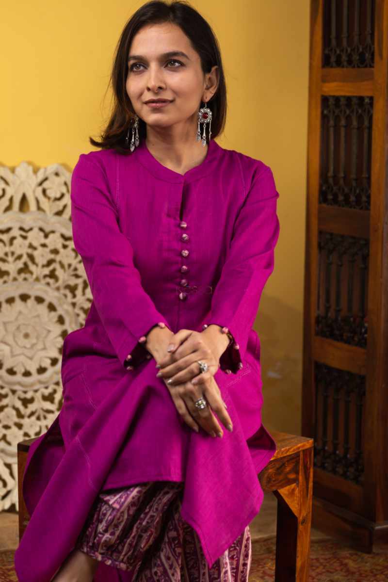 Image for Kusvaa Wsr355 Adita Kurta Pant Set Sitting New