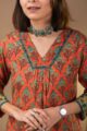 Image for Wsr360 Vanhi Cotton Short Kurti Closeup