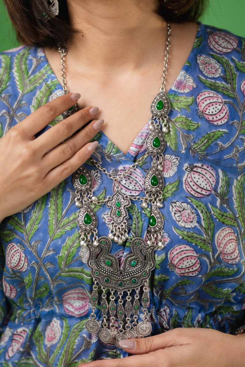 Image for Kusvaa Anuk01 Samiya Cotton Kaftan Closeup