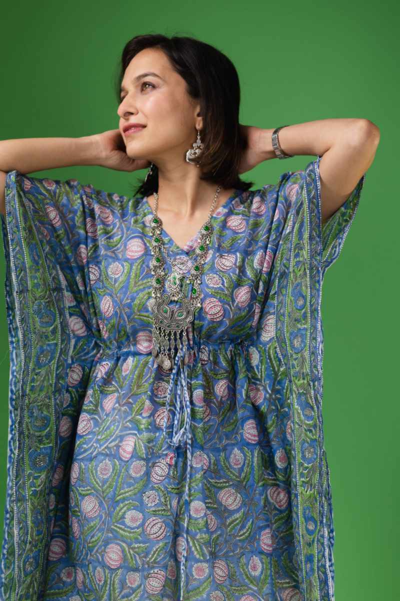 Image for Kusvaa Anuk01 Samiya Cotton Kaftan Front