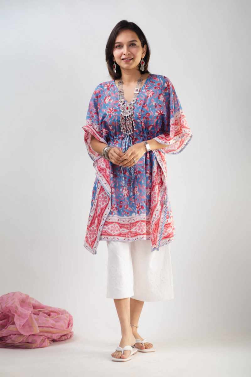 Image for Kusvaa Anuk03 Muskan Cotton Kaftan Front