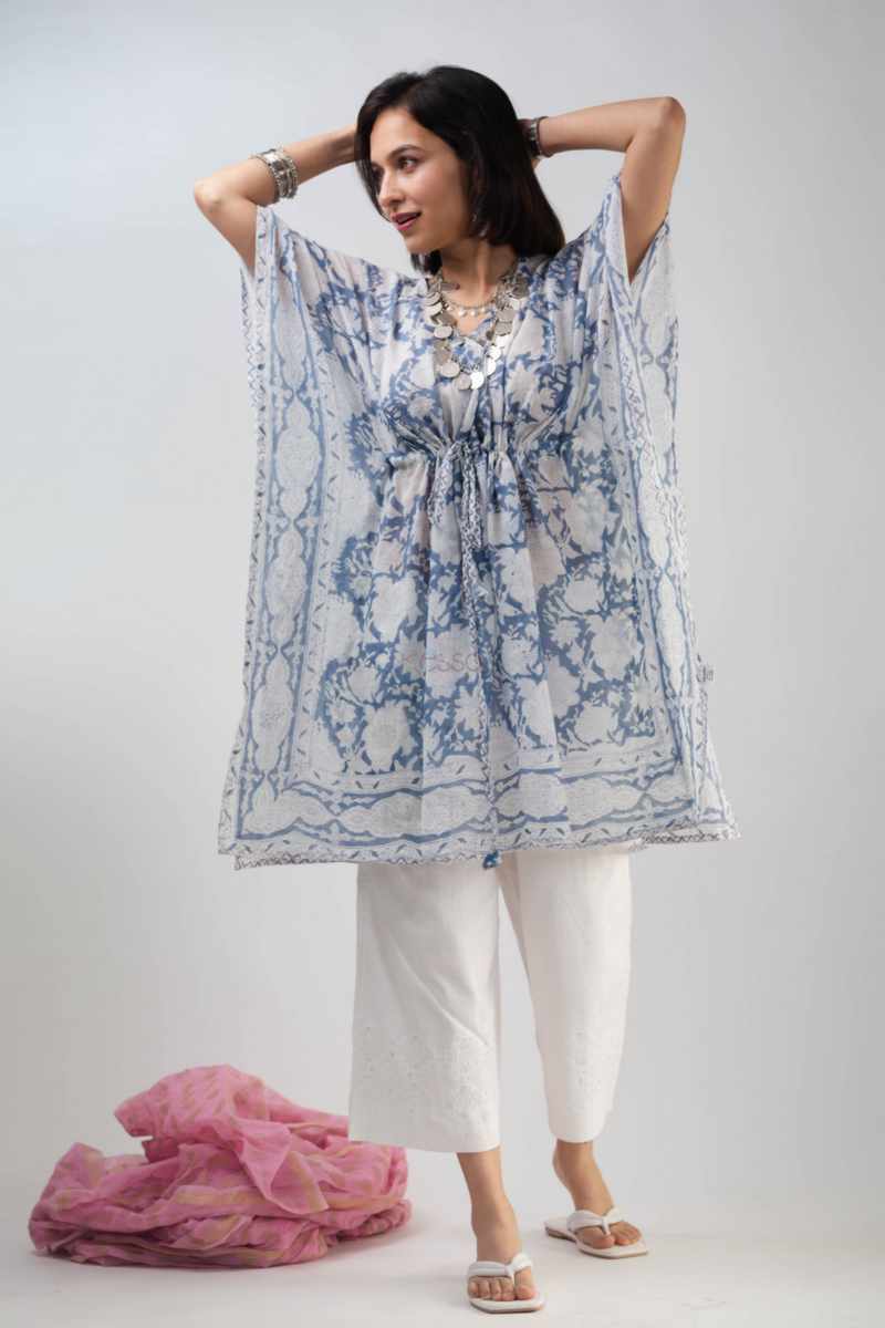 Image for Kusvaa Anuk08 Suhana Cotton Kaftan Front