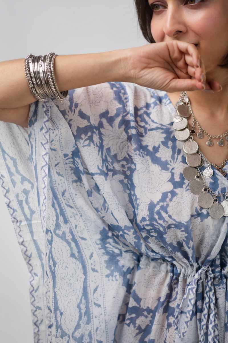 Image for Kusvaa Anuk08 Suhana Cotton Kaftan Side