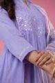 Image for Kusvaa Avdaf174 Nakesha Cotton Kurta With Pallazo And Kota Doria Dupatta Closeup New