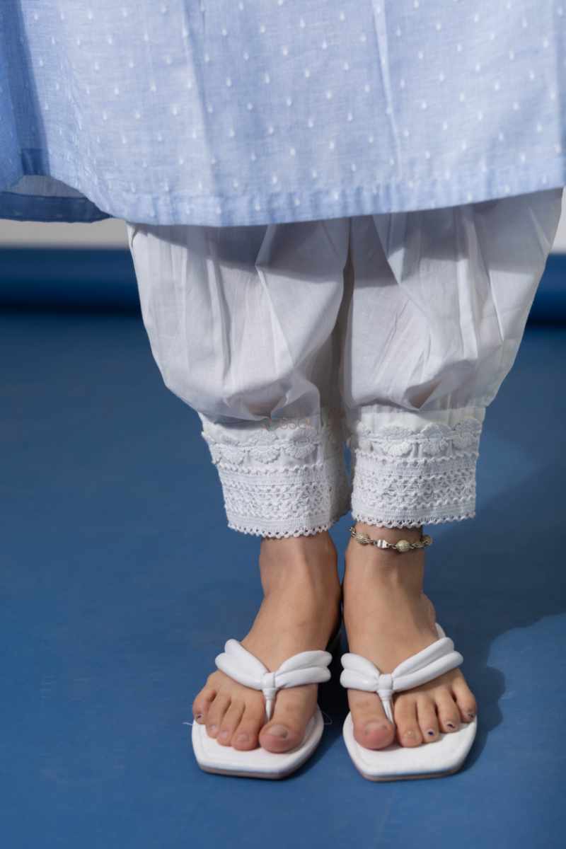 Image for Kusvaa Avdaf203 Akshiti Cotton Dobby Kurta Closeup 2
