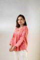 Image for Kusvaa Bpr19 Ashni Short Block Print Kurti Side New