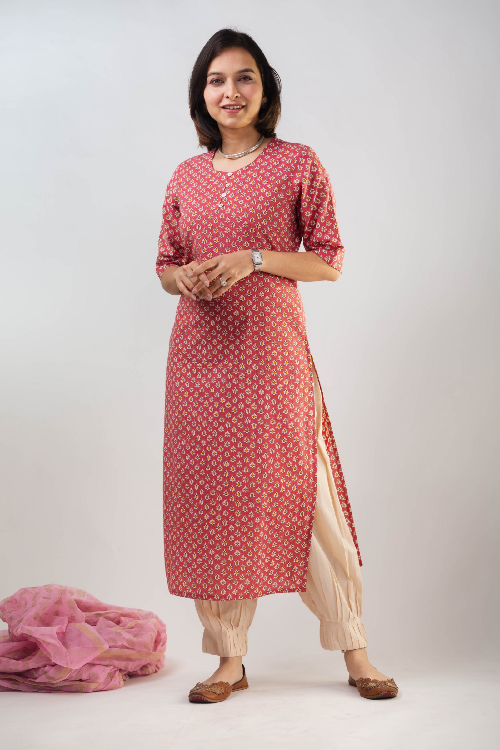 Image for Kusvaa Taf102 Zahril Cotton Kurta Front Hd