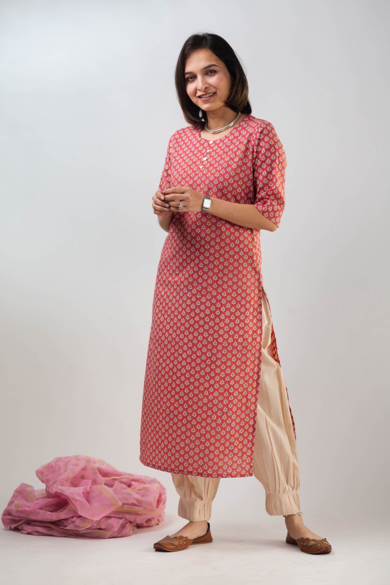 Image for Kusvaa Taf102 Zahril Cotton Kurta Side Hd