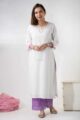 Image for Kusvaa Vcr142 Ameya Dobby Cotton Kurta With Lehriya Palazzo Featured New