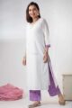 Image for Kusvaa Vcr142 Ameya Dobby Cotton Kurta With Lehriya Palazzo Side New