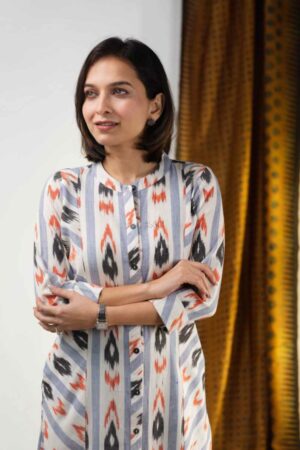 Image for Kusvaa Ws927 Ziyana Ikat Kurta Featured