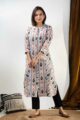 Image for Kusvaa Ws927 Ziyana Ikat Kurta Side