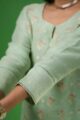 Image for Kusvaa Ws937 Indeera Linen Kurta Dupatta Set Closeup 2