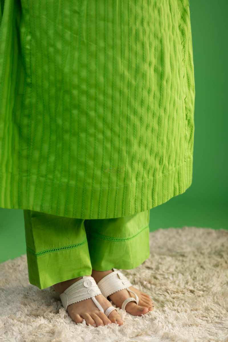 Image for Kusvaa Ws951 Fiyanshi Cotton Dobby Complete Suit Set Closeup 2