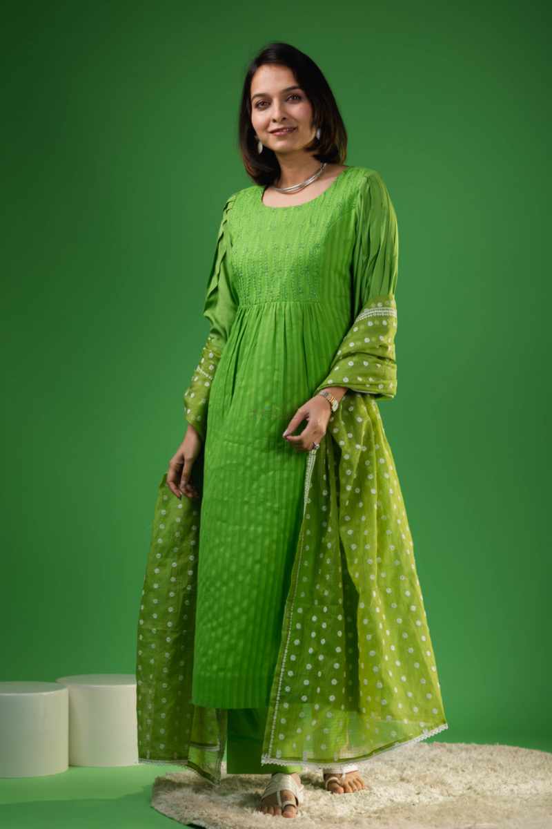 Image for Kusvaa Ws951 Fiyanshi Cotton Dobby Complete Suit Set Front