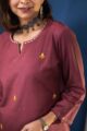 Image for Kusvaa Ws961 Siti South Cotton Short Kurti Closeup 2