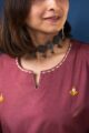 Image for Kusvaa Ws961 Siti South Cotton Short Kurti Closeup