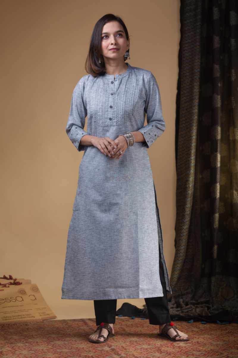 Image for Kusvaa Ws968 Akshiti Handloom Cotton Kurta Featured