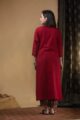 Image for Kusvaa Ws976 Aakiya Cotton Slub Kurta Pant Set Side