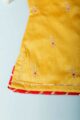 Image for Kusvaa Wsk58 Aadhini Girls Silk Dhoti Set Closeup 2