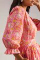 Image for Kusvaa Anuk13 Kashi Handblock Cotton Dress Closeup 2