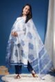 Image for Kusvaa Avdaf207 Mohana Straight Kurta With Dupatta Side