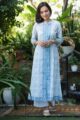 Image for Kusvaa Avdaf208 Shashi Handblock Cotton A Line Kurta Front