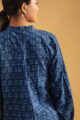 Image for Kusvaa Avdaf209 Alina Block Print Full Sleeves Shirt Closeup 2