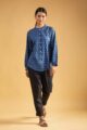 Image for Kusvaa Avdaf209 Alina Block Print Full Sleeves Shirt Front