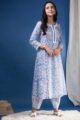 Image for Kusvaa Avdaf210 Enakshi Cotton Handblock Kurta Pant Set Side