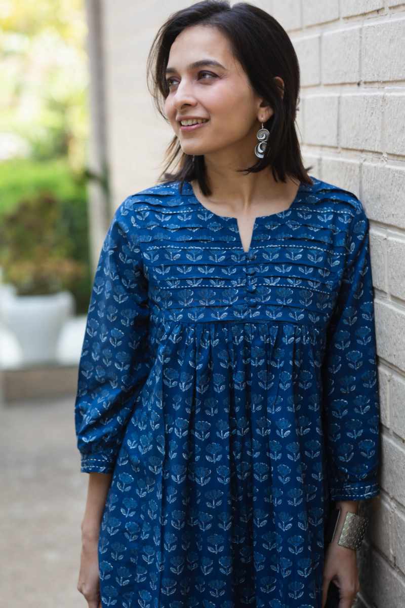 Image for Kusvaa Avdaf213 Ratna Cotton Dress Closeup