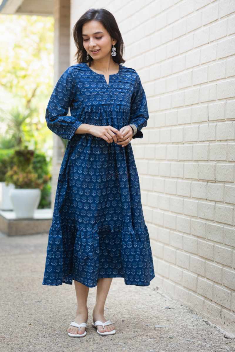 Image for Kusvaa Avdaf213 Ratna Cotton Dress Side