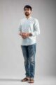 Image for Kusvaa Awk57 Savar Block Print Men Shirt Sid