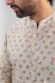 Image for Kusvaa Awk58 Viraj Block Print Men Shirt Closeup