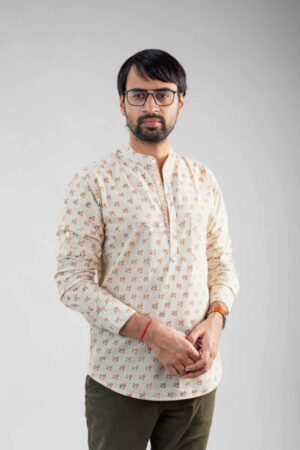 Image for Kusvaa Awk58 Viraj Block Print Men Shirt Featured