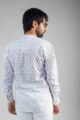Image for Kusvaa Awk62 Tarush Block Print Men Shirt Closeup 2