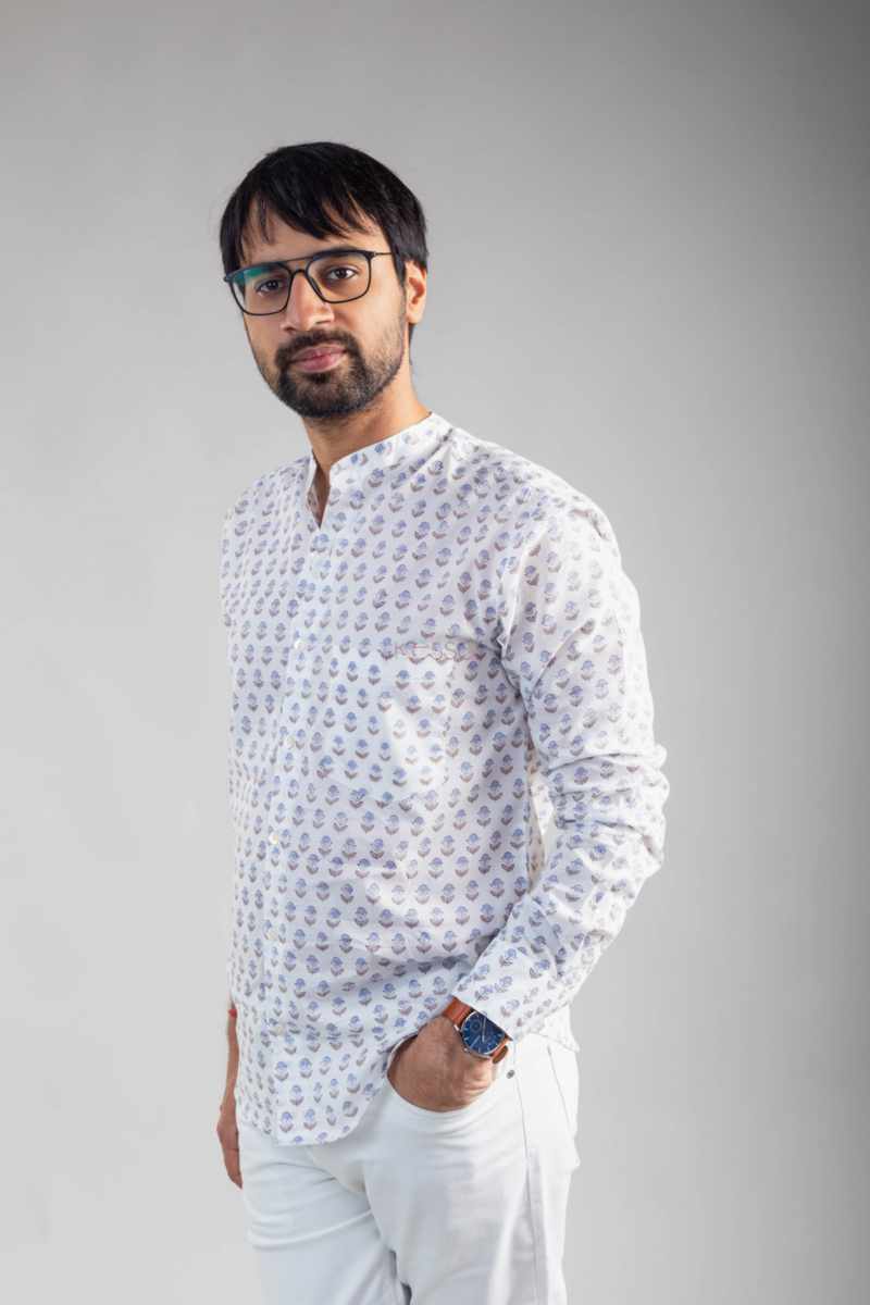 Image for Kusvaa Awk62 Tarush Block Print Men Shirt Featured