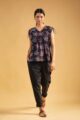 Image for Kusvaa Bpr27 Pakhi Handblock Cotton Short Kurti Front