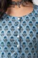 Image for Kusvaa De175 Kirtida Cotton Butti Print Straight Kurta Closeup