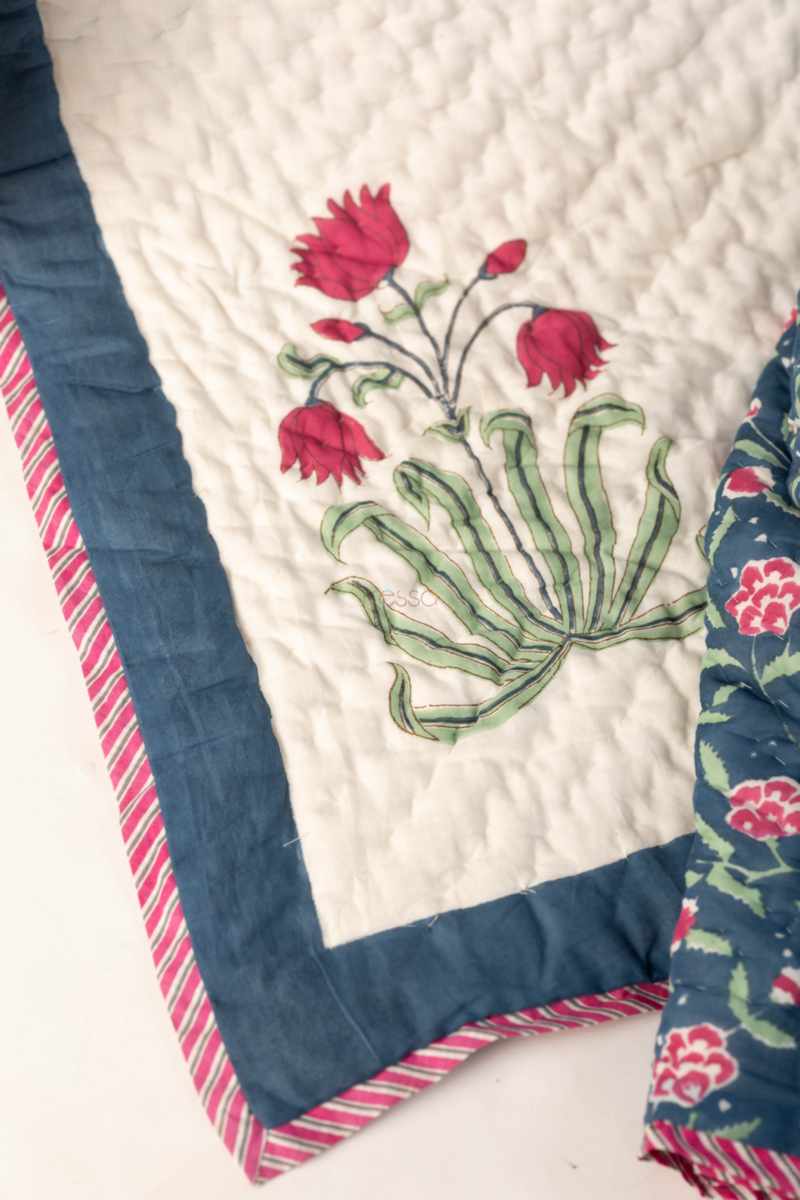 Image for Kusvaa Kaq234 Jaimati Single Bed Quilt Side