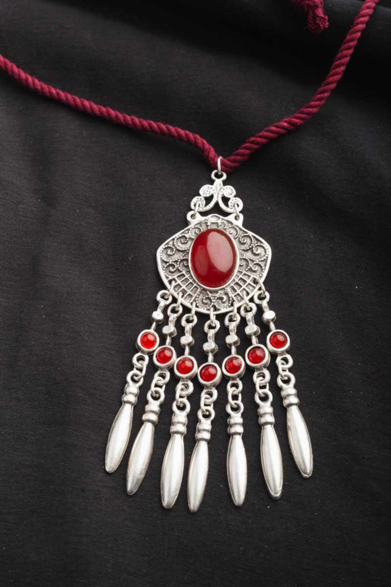 Image for Kusvaa Kpp08 Turkish Multi Stone Pendant Front