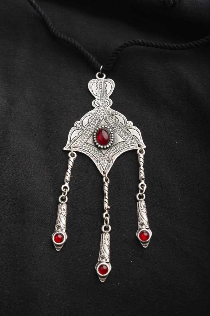 Image for Kusvaa Kpp09 Turkish Multi Stone Pendant Front