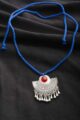 Image for Kusvaa Kpp14 Turkish Multi Stone Pendant Blue Closeup 2