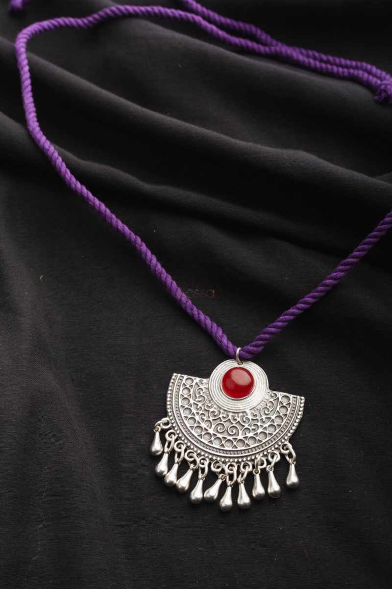 Image for Kusvaa Kpp14 Turkish Multi Stone Pendant Purple Featured