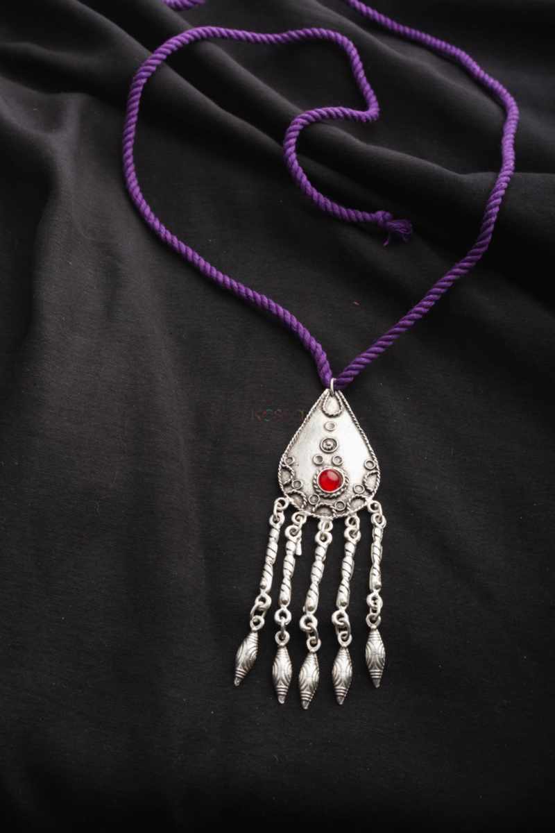Image for Kusvaa Kpp16 Turkish Multi Stone Pendant Purple Featured