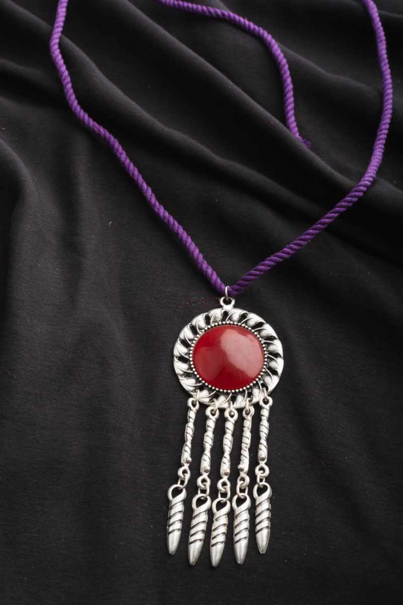 Image for Kusvaa Kpp19 Turkish Multi Stone Pendant Purple Featured