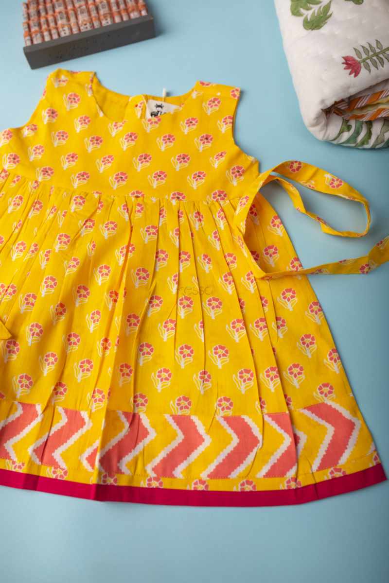 Image for Kusvaa Mbe42 Kairvi Cotton Frock Closeup 2