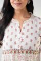 Image for Kusvaa Vcr180 Naffisha Cotton A Line Kurta Closeup