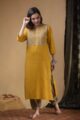 Image for Kusvaa Ws971 Daanvi Cotton Flex Kurta Pant Set Side