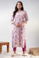 Image for Kusvaa Ws975 Nadia Cotton Straight Fit Kurta Front
